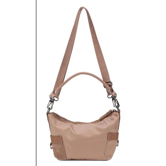GEORGE GINA & LUCY Basic Nylon Wia Bag Sac Tan Crossbody Lightweight - Picture 1 of 8
